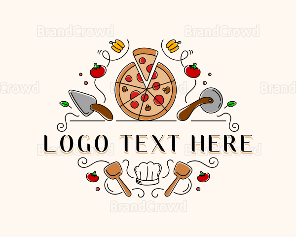 Pizzeria Food Restaurant Logo