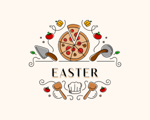 Pizzeria Food Restaurant  logo design
