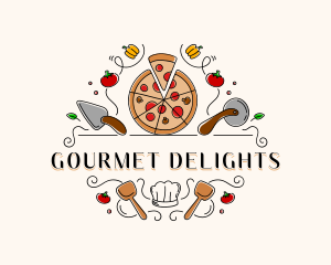 Pizzeria Food Restaurant  logo design