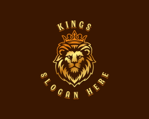 Lion King Crown logo design