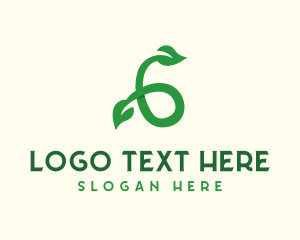 Salad - Nature Leaf Number 6 logo design