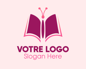 Butterfly Book Pages Logo