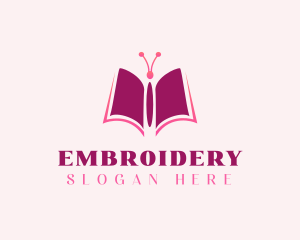 Butterfly Book Pages logo design