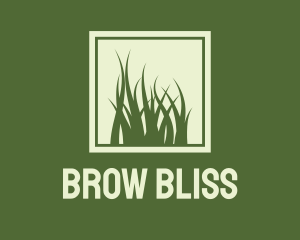 Garden Yard Lawn Grass logo design