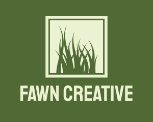 Garden Yard Lawn Grass logo design