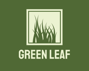 Garden Yard Lawn Grass logo design