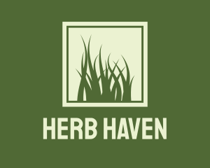 Herbs - Garden Yard Lawn Grass logo design