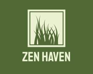 Garden Yard Lawn Grass logo design