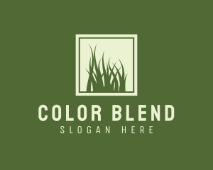 Garden Yard Lawn Grass logo design