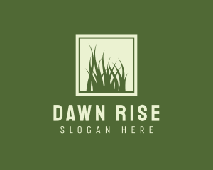 Garden Yard Lawn Grass logo design