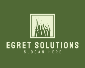 Garden Yard Lawn Grass logo design