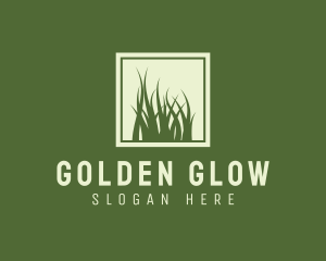 Garden Yard Lawn Grass logo design