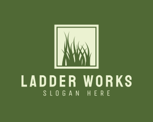 Garden Yard Lawn Grass logo design