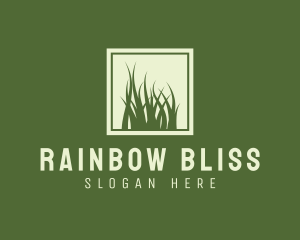 Garden Yard Lawn Grass logo design