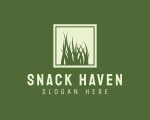 Garden Yard Lawn Grass logo design