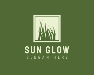 Garden Yard Lawn Grass logo design