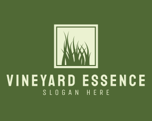 Garden Yard Lawn Grass logo design