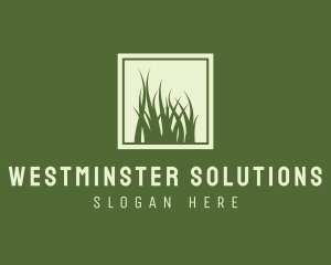 Garden Yard Lawn Grass logo design