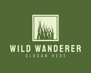 Garden Yard Lawn Grass logo design