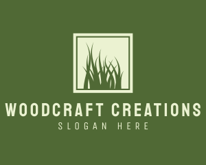 Garden Yard Lawn Grass logo design