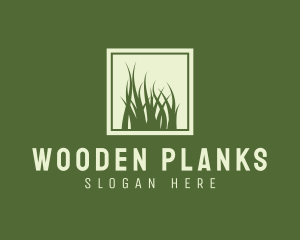 Garden Yard Lawn Grass logo design