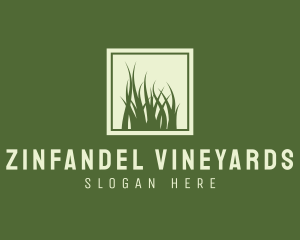 Garden Yard Lawn Grass logo design