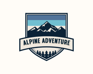 Alpine - Alpine Mountain Trekking logo design