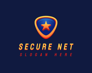 Cybersecurity - Star Shield Defense logo design