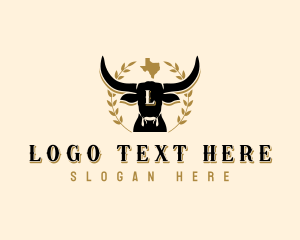 Texas Longhorn Cattle Logo