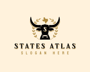 Texas Longhorn Cattle logo design