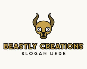 Creature - Horned Creature Toy logo design
