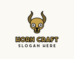 Horned Creature Toy logo design