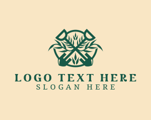 Shovel Plant Landscaping Logo