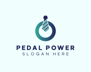 Power Button Necktie  logo design