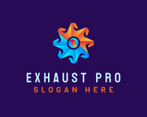 Exhaust - Exhaust Temperature Propeller logo design