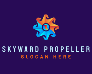 Exhaust Temperature Propeller logo design