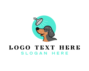 Dog Bathing Shower Logo