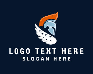 Soldier - Spartan Wing Helmet logo design