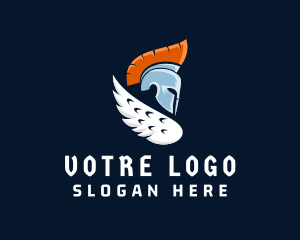 Gaming - Spartan Wing Helmet logo design