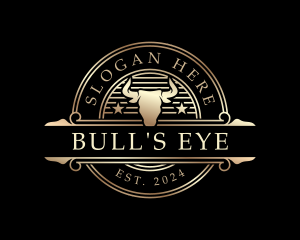 Bull Cattle Horn logo design