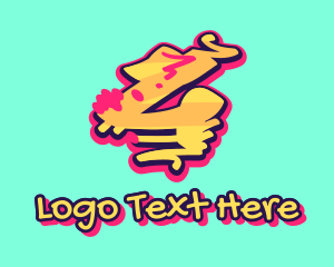 Teenager - Graffiti Art Number 4 logo design