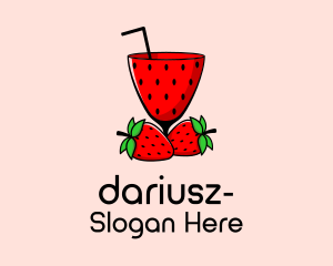 Strawberry Daiquiri Juice Drink  Logo