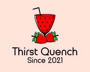 Drink - Strawberry Daiquiri Juice Drink logo design