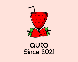 Cooler - Strawberry Daiquiri Juice Drink logo design