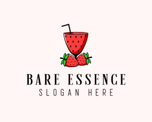 Strawberry Daiquiri Juice Drink  logo design