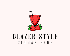 Strawberry Daiquiri Juice Drink  logo design