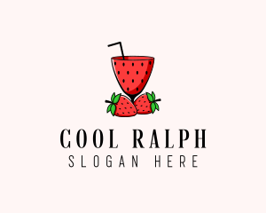 Strawberry Daiquiri Juice Drink  logo design