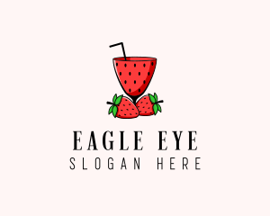 Strawberry Daiquiri Juice Drink  logo design