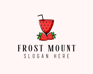 Strawberry Daiquiri Juice Drink  logo design