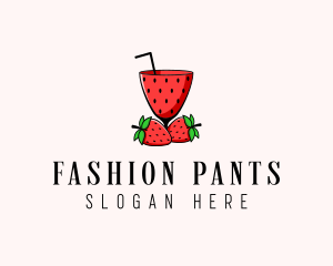 Strawberry Daiquiri Juice Drink  logo design